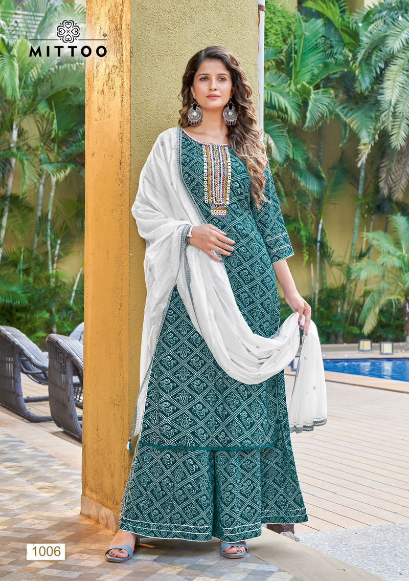 Mittoo Naira Rayon With Beautiful Fancy Work Stylish Designer Festive Wear Kurti