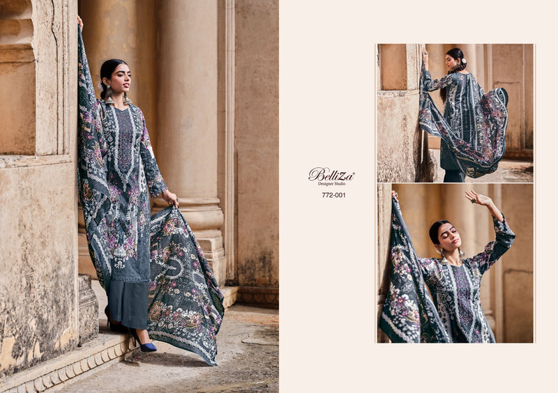 Belliza Designer Studio Naira Vol 3 Pure Cotton Digital Prints Exclusive Heavy Self Embroidery Work Fancy Designer Salwar Suit