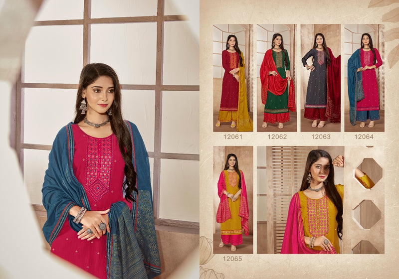 Panch Ratna Nakhrali Parmpara Silk With Heavy Embroidery Work Stylish Designer Festive Wear Salwar Kameez