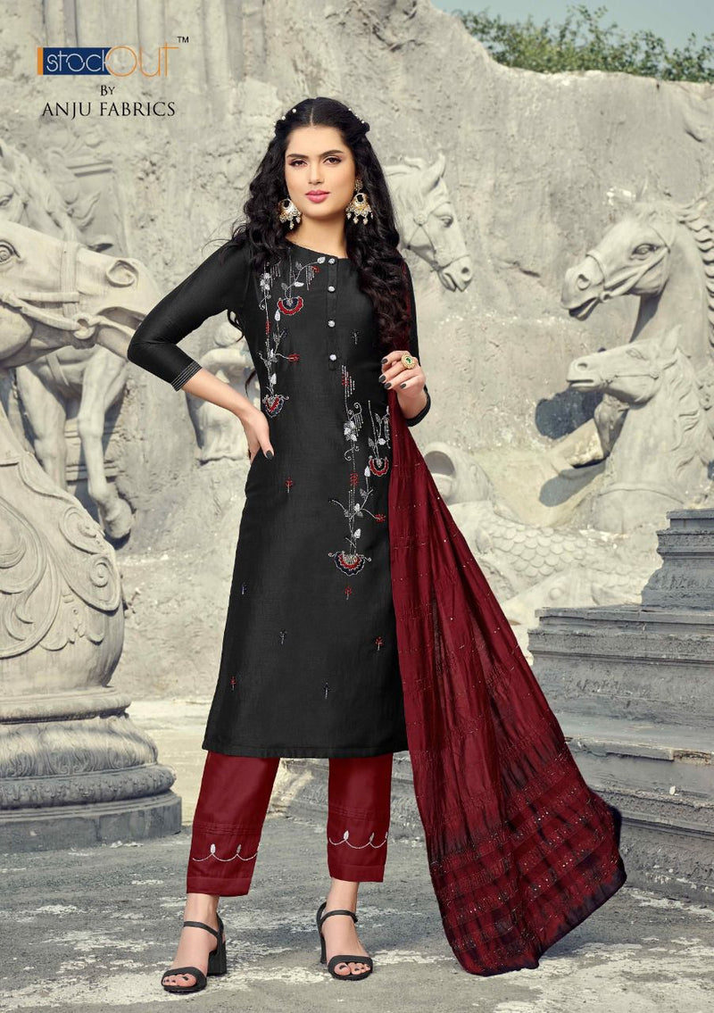 Anju Fabrics Nakhrali Vol 2 Bamber Silk Fancy Festive Wear Kurtis With Bottom