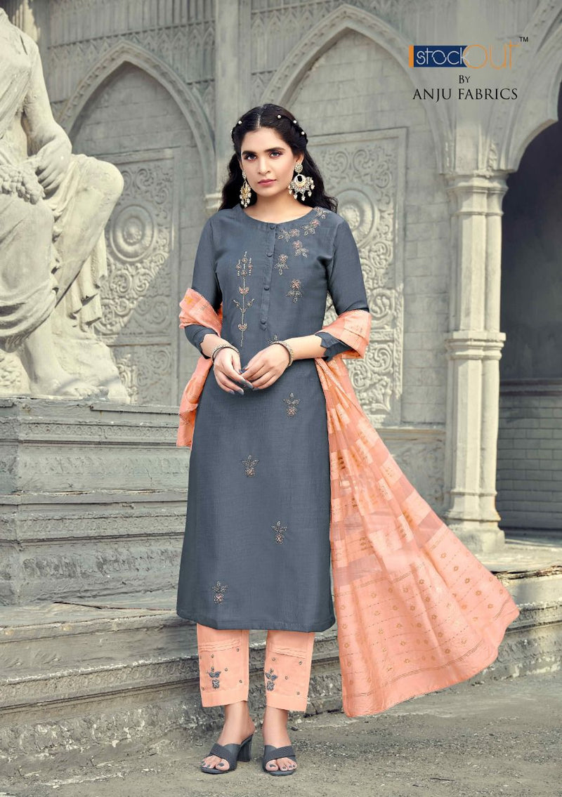 Anju Fabrics Nakhrali Vol 2 Bamber Silk Fancy Festive Wear Kurtis With Bottom
