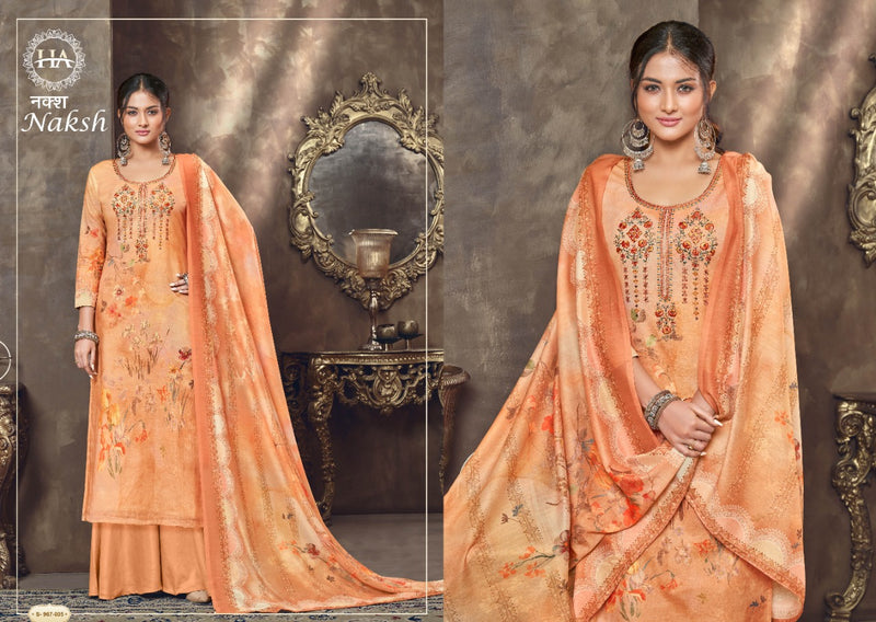 Harshit Fashion Hub Naksh Pure Cambric Digital Print With Embroidery Work Salwar Suit
