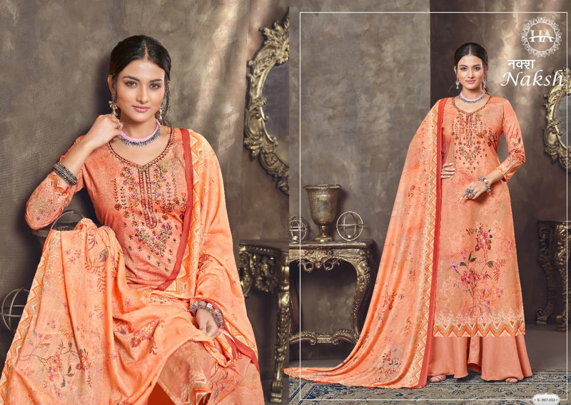 Harshit Fashion Hub Naksh Pure Cambric Digital Print With Embroidery Work Salwar Suit