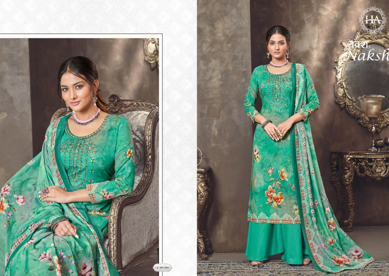 Harshit Fashion Hub Naksh Pure Cambric Digital Print With Embroidery Work Salwar Suit