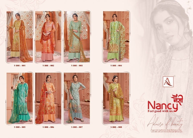 Alok Suits Nancy Jam Cotton Festive Wear Digital Printed Salwar Suits