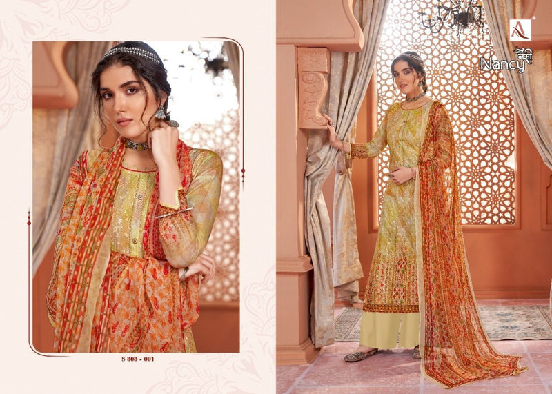 Alok Suits Nancy Jam Cotton Festive Wear Digital Printed Salwar Suits