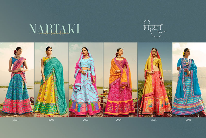 Virasat Nartaki Fancy Exclussive Collections Of Lehenga Cholis With Beautiful Colors