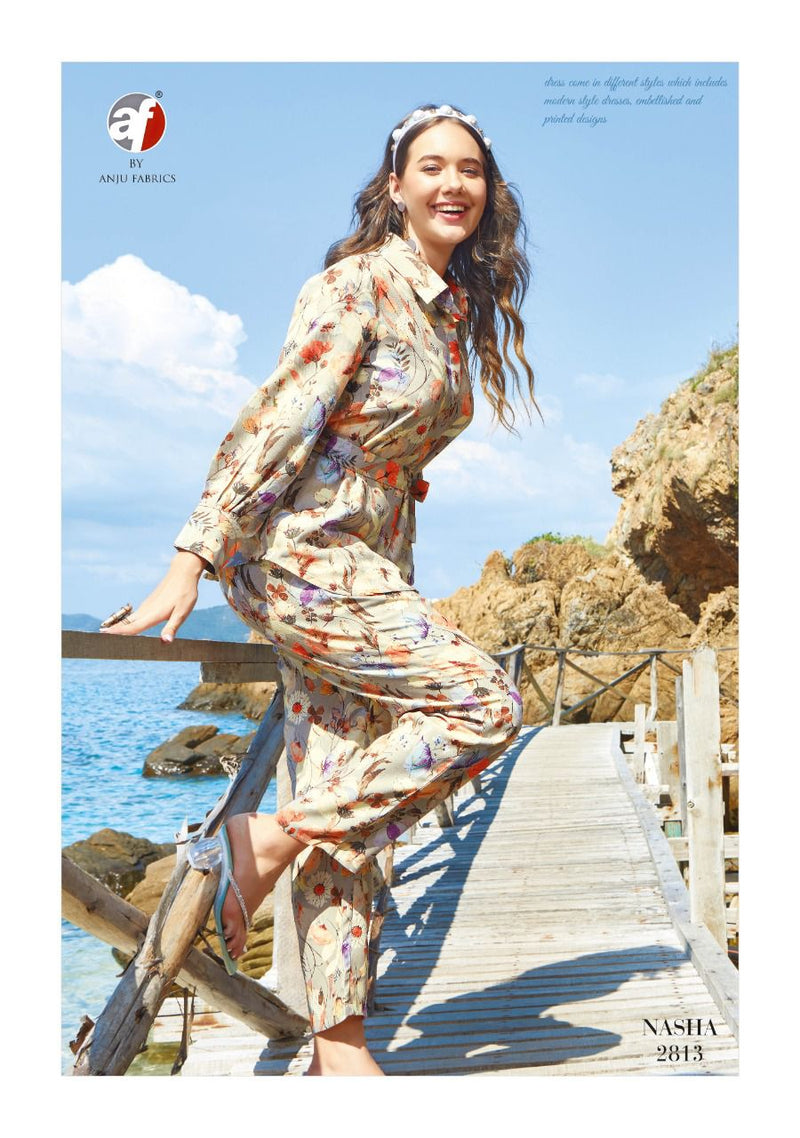 Anju Fabs Nasha Viscose With Beautiful Work Stylish Designer Party Wear Fancy Look Kurti