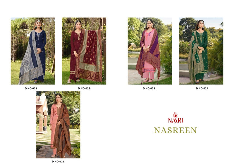 Naari Nasreen Silk With Heavy Embroidery Work Stylish Designer Festive Wear Salwar Kameez