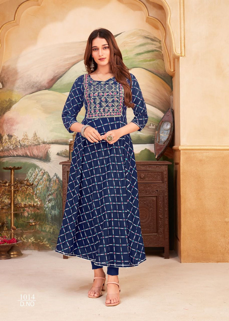 Banwery Nayanthara Vol 4 Rayon With Embroidery Work Stylish Designer Casual Look Kurti