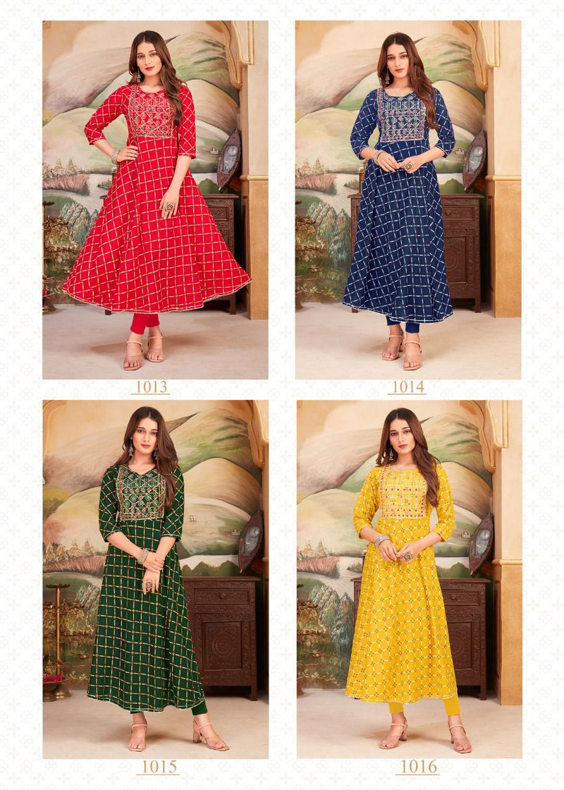 Banwery Nayanthara Vol 4 Rayon With Embroidery Work Stylish Designer Casual Look Kurti