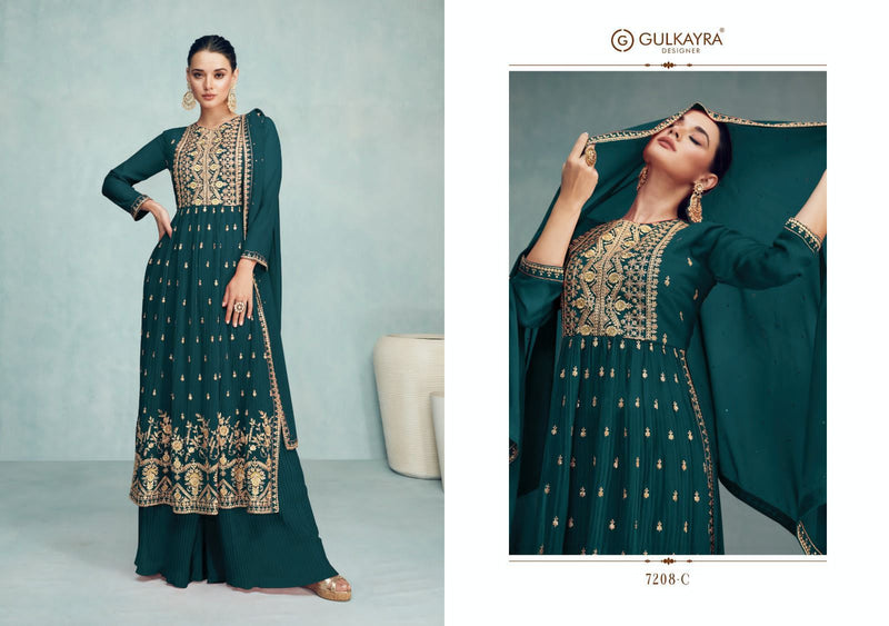 Gulkayra Designer Nayra Vol 8 Georgette Heavy Embroidery Work Fancy Designer Partywear Salwar Kameez