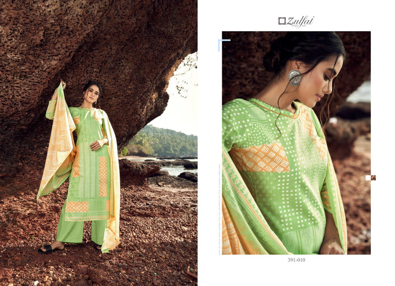 Zulfat Designer Suits Nazaara Cotton Festive Wear Salwar Suits
