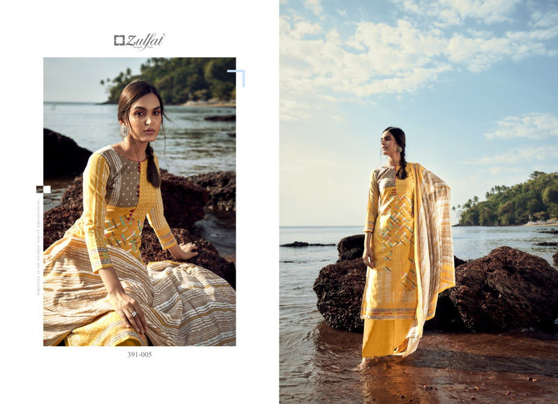 Zulfat Designer Suits Nazaara Cotton Festive Wear Salwar Suits