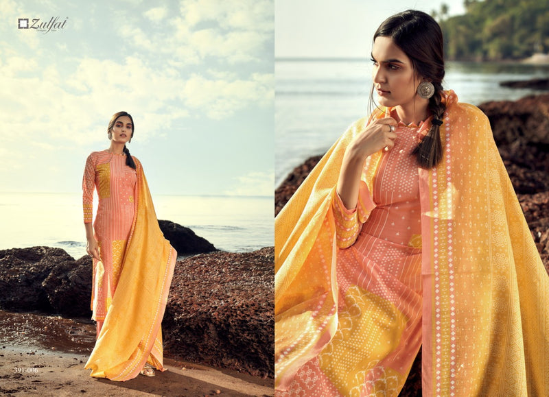 Zulfat Designer Suits Nazaara Cotton Festive Wear Salwar Suits