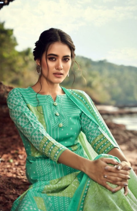 Zulfat Designer Suits Nazaara Cotton Festive Wear Salwar Suits