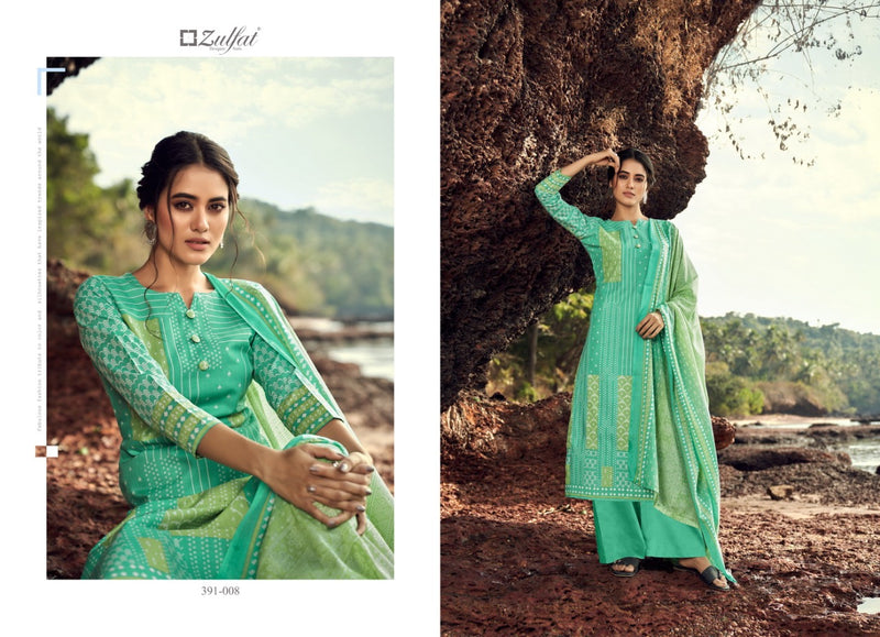 Zulfat Designer Suits Nazaara Cotton Festive Wear Salwar Suits