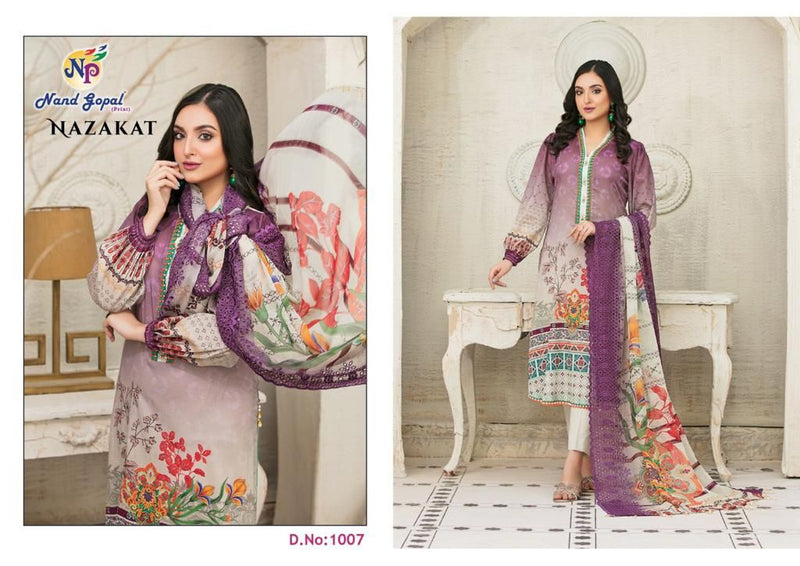 Nand Gopal Nazakat Pure Cotton Stylish Designer Pakistani Salwar Kameez