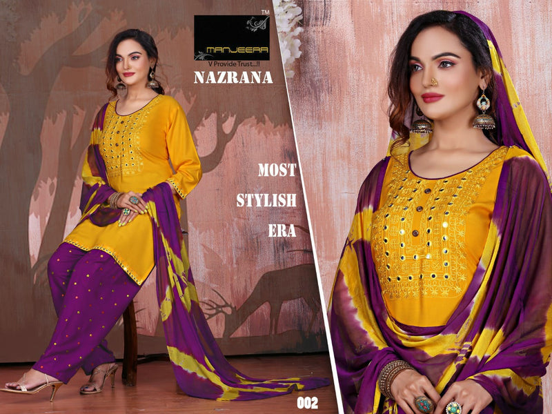 Manjeera Fashion Dno 01 To 08 Rayon Stylish Designer Party Wear Kurti