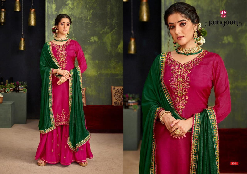 Rangoon Nazrana Silk With Embroidery Work Stylish Designer Festive Wear Casual Wear Kurti