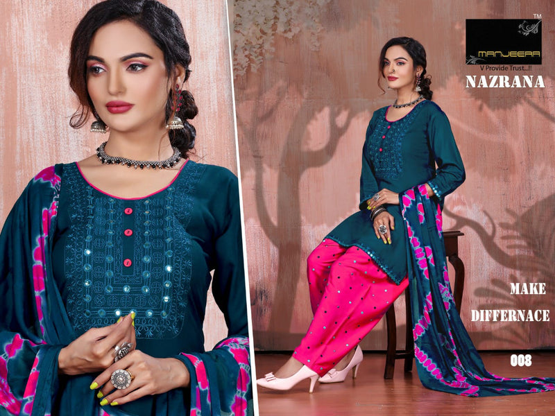 Manjeera Fashion Dno 01 To 08 Rayon Stylish Designer Party Wear Kurti