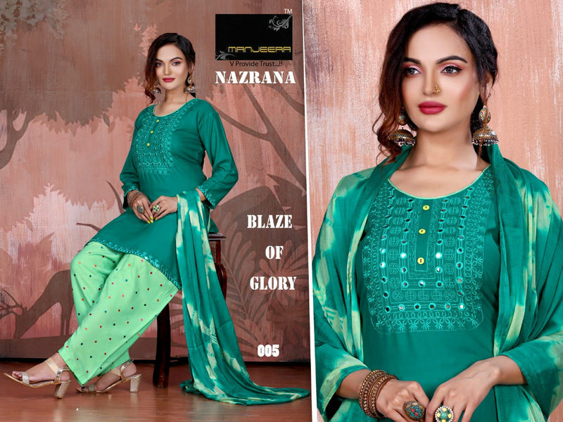 Manjeera Fashion Dno 01 To 08 Rayon Stylish Designer Party Wear Kurti