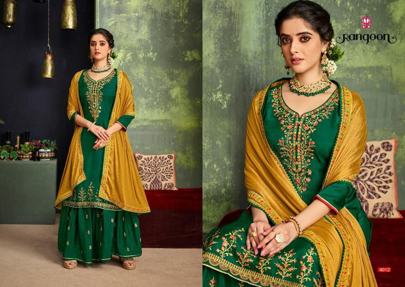 Rangoon Nazrana Silk With Embroidery Work Stylish Designer Festive Wear Casual Wear Kurti