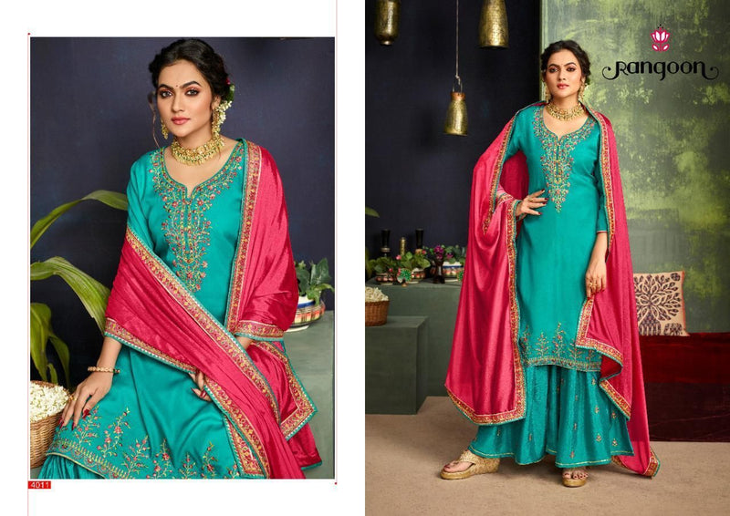 Rangoon Nazrana Silk With Embroidery Work Stylish Designer Festive Wear Casual Wear Kurti