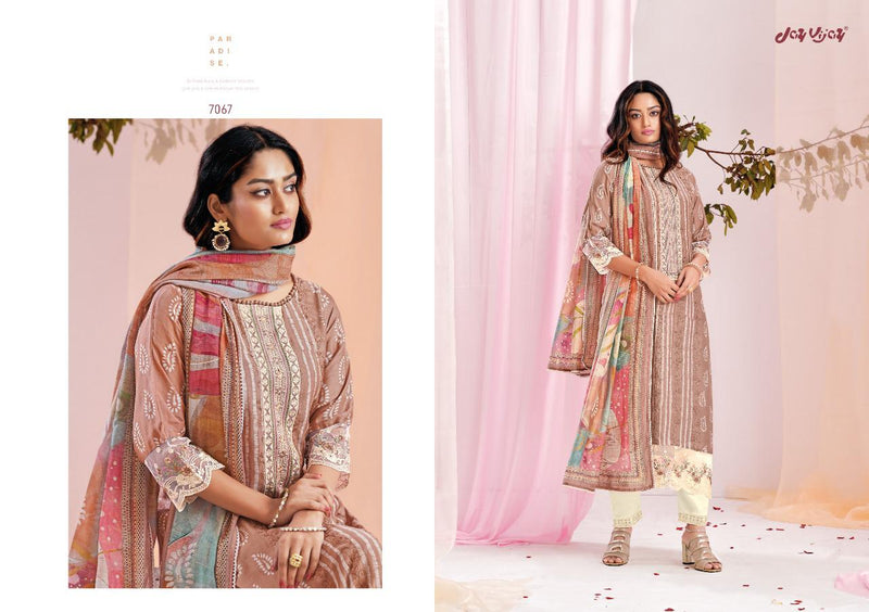 Jay Vijay Dno 7061 To 7070 Moga Silk With Embroidery Work Stylish Designer Party Wear Salwar Suit