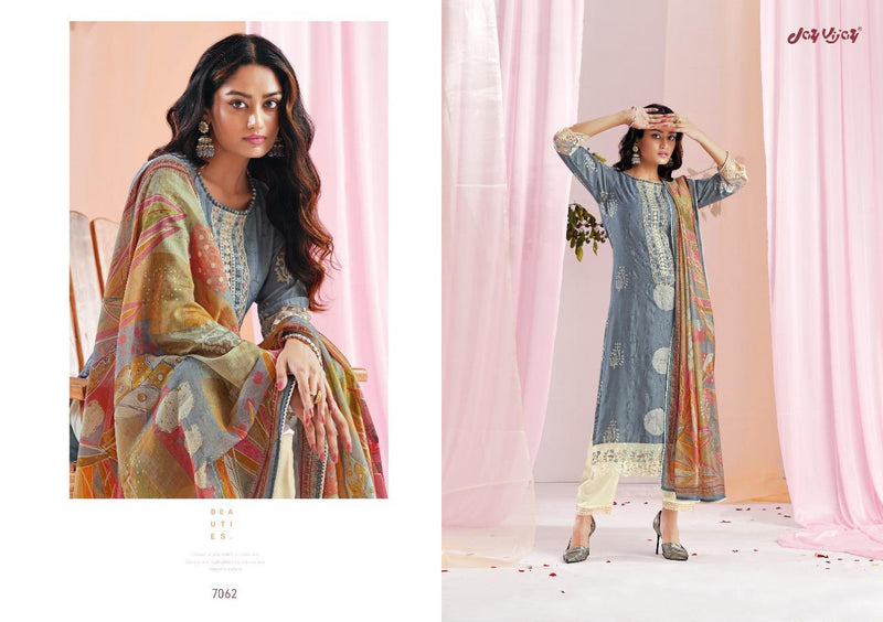 Jay Vijay Dno 7061 To 7070 Moga Silk With Embroidery Work Stylish Designer Party Wear Salwar Suit