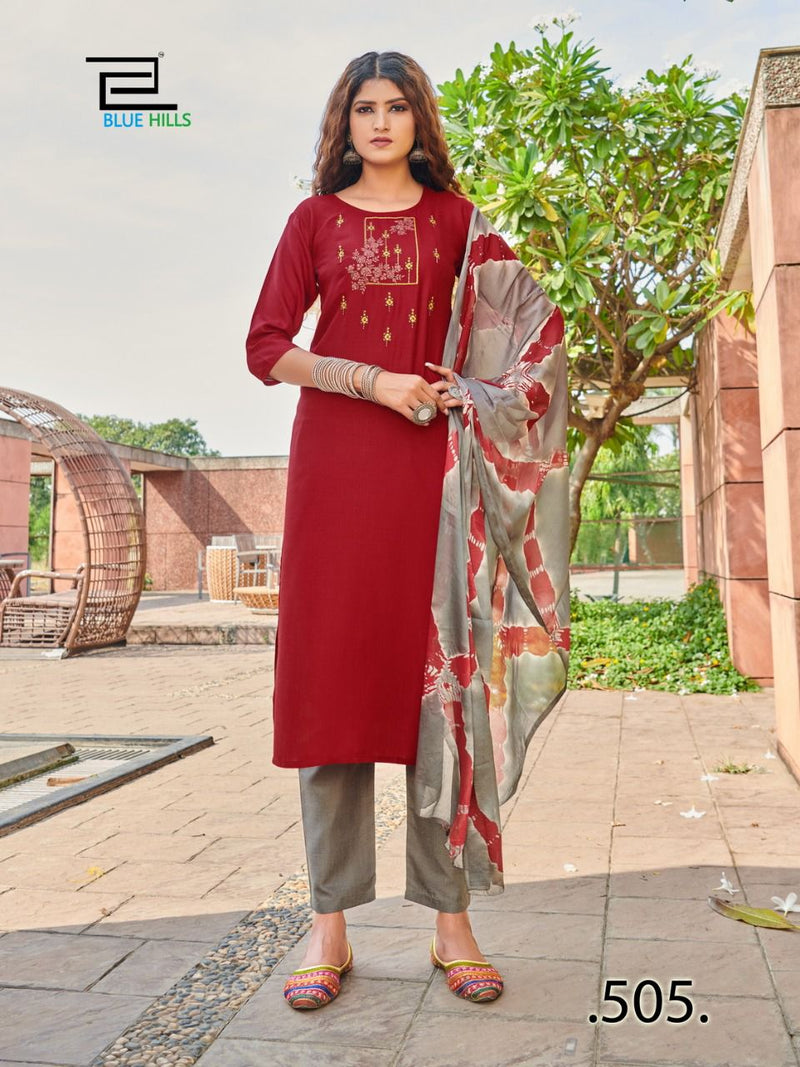 Blue Hills New Generation Vol 3 Fancy Festive Wear Kurtis With Dupatta & Bottom