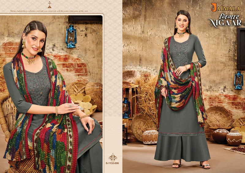 Alok Suit Nigaar Rayon With Heavy Embroidery Work Stylish Designer Casual Look Salwar Suit