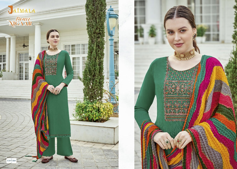 Alok Suits Jaimala Nigaar Rayon Embroidered Party Wear Salwar Suits