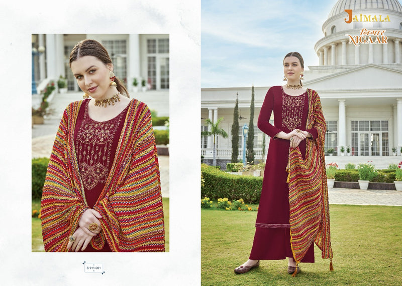 Alok Suits Jaimala Nigaar Rayon Embroidered Party Wear Salwar Suits