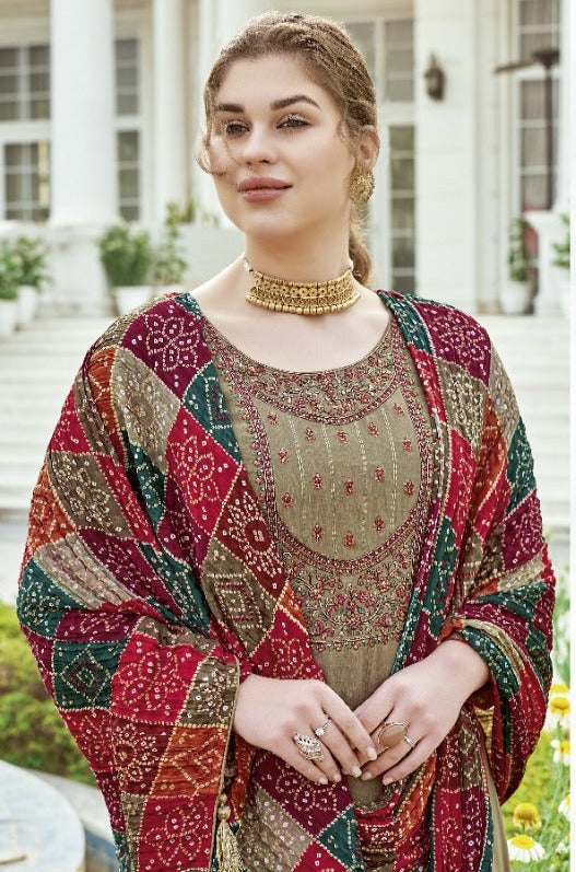 Alok Suits Jaimala Nigaar Rayon Embroidered Party Wear Salwar Suits