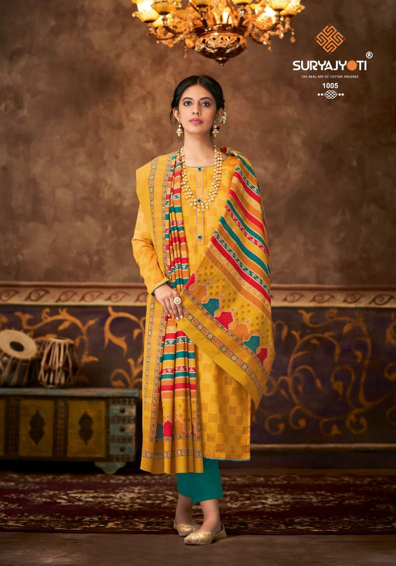 Suryajyoti Niharika Vol 1 Jam Satin Designer Embroidered Party Wear Salwar Suits