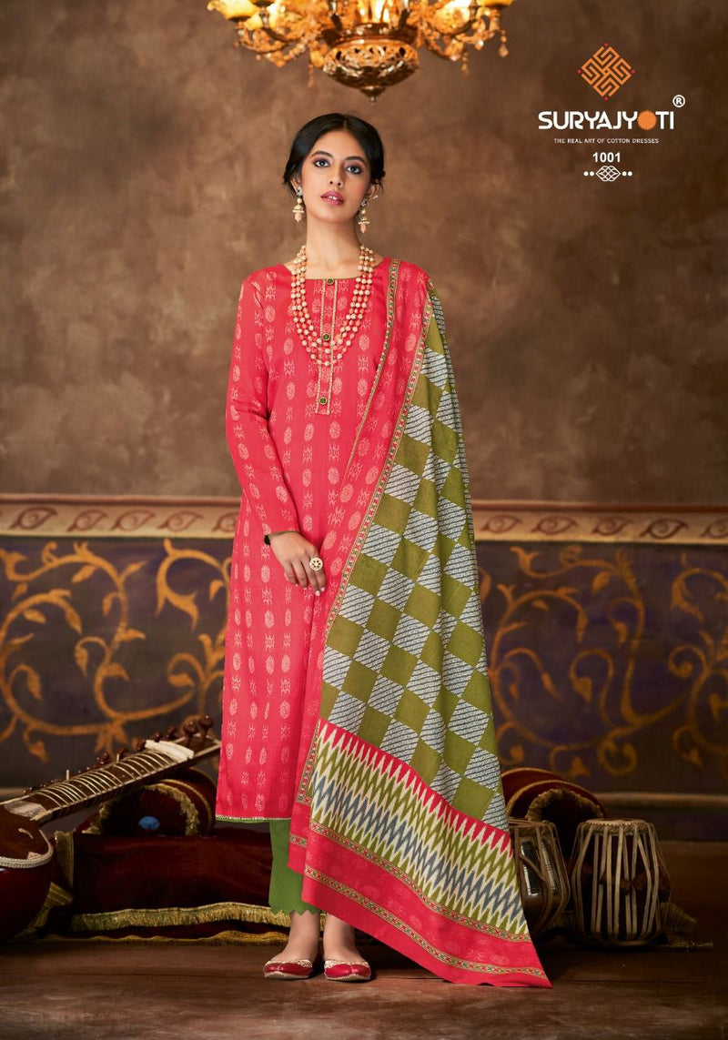 Suryajyoti Niharika Vol 1 Jam Satin Designer Embroidered Party Wear Salwar Suits