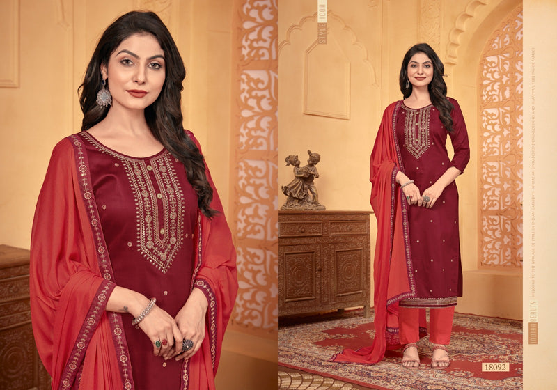 Panch Ratna Nimrit Jam Silk Sequence Work Designer Fancy Wear Salwar Kameez