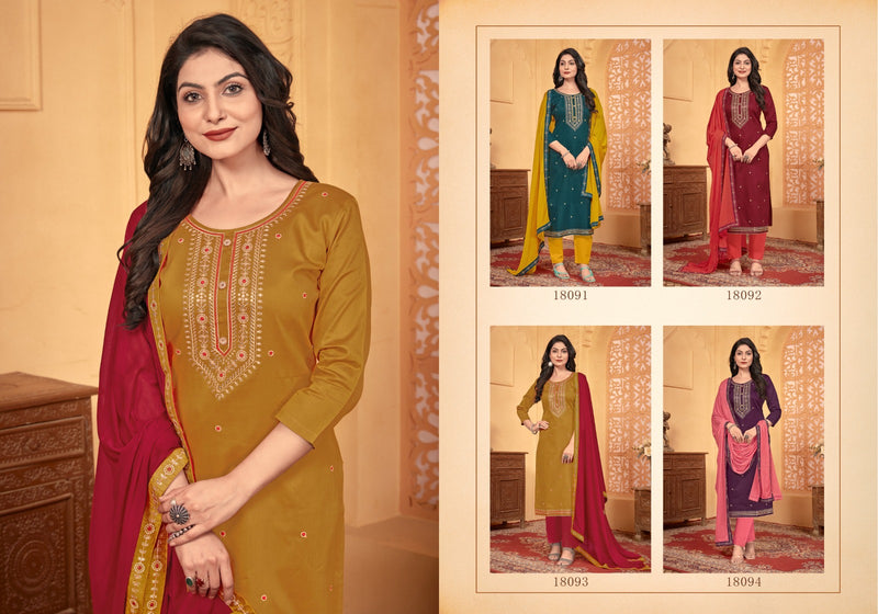 Panch Ratna Nimrit Jam Silk Sequence Work Designer Fancy Wear Salwar Kameez