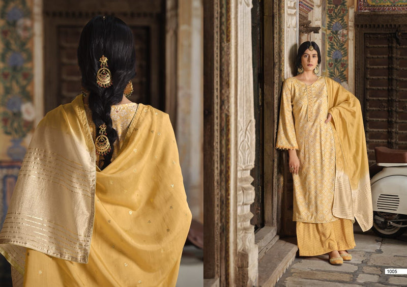 Sweety Fashion Nirali Fancy Foil Printed With Heavy Embroidery Work Stylish Designer Casual Wear Salwar Kameez