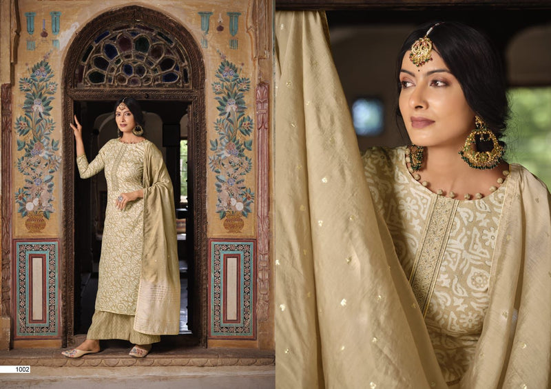 Sweety Fashion Nirali Fancy Foil Printed With Heavy Embroidery Work Stylish Designer Casual Wear Salwar Kameez