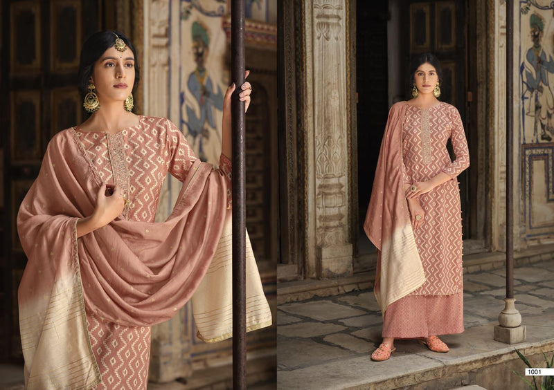 Sweety Fashion Nirali Fancy Foil Printed With Heavy Embroidery Work Stylish Designer Casual Wear Salwar Kameez