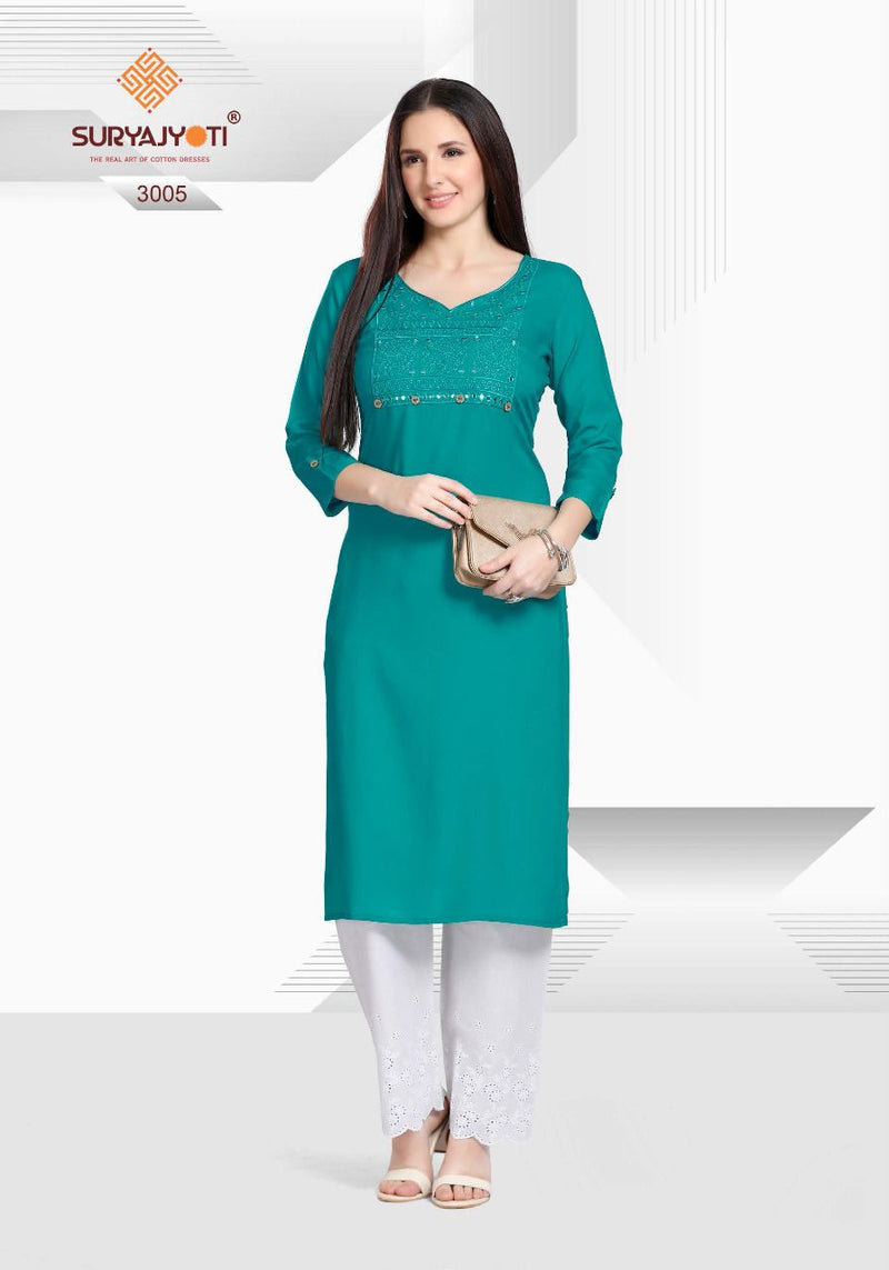 Surayajyoti Nirja Advance Vol 3Rayon Cotton Bridal Wear Salwar Suit