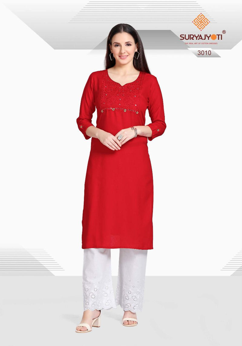 Surayajyoti Nirja Advance Vol 3Rayon Cotton Bridal Wear Salwar Suit