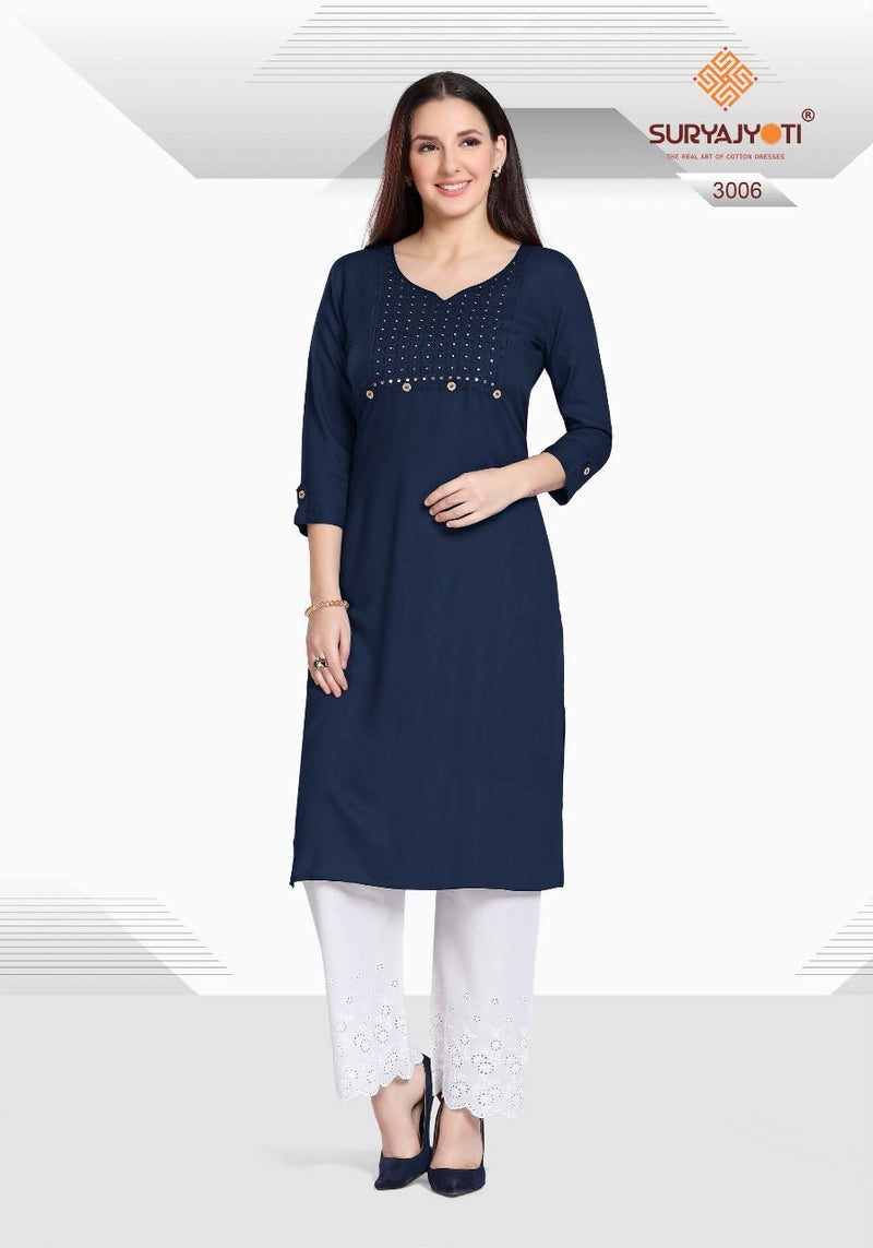 Surayajyoti Nirja Advance Vol 3Rayon Cotton Bridal Wear Salwar Suit