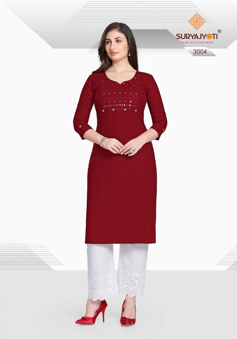 Surayajyoti Nirja Advance Vol 3Rayon Cotton Bridal Wear Salwar Suit