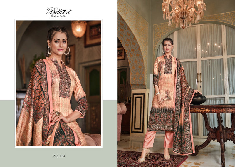 Belliza Nisarg Pashmina With Beautiful Fancy Work Stylish Designer Party Wear Salwar Kameez