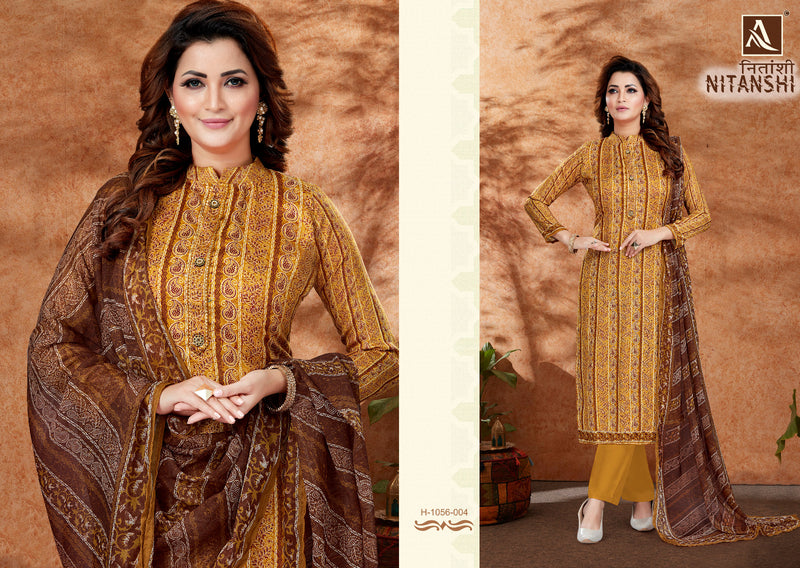 Alok Suits Nitanshi Pure Jam Designer Digital Print Fancy Designer Wear Salwar Kameez