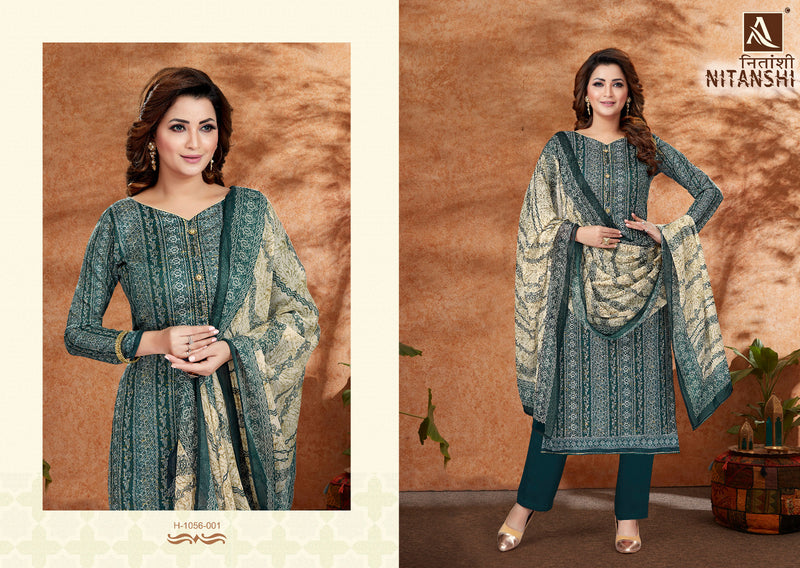 Alok Suits Nitanshi Pure Jam Designer Digital Print Fancy Designer Wear Salwar Kameez