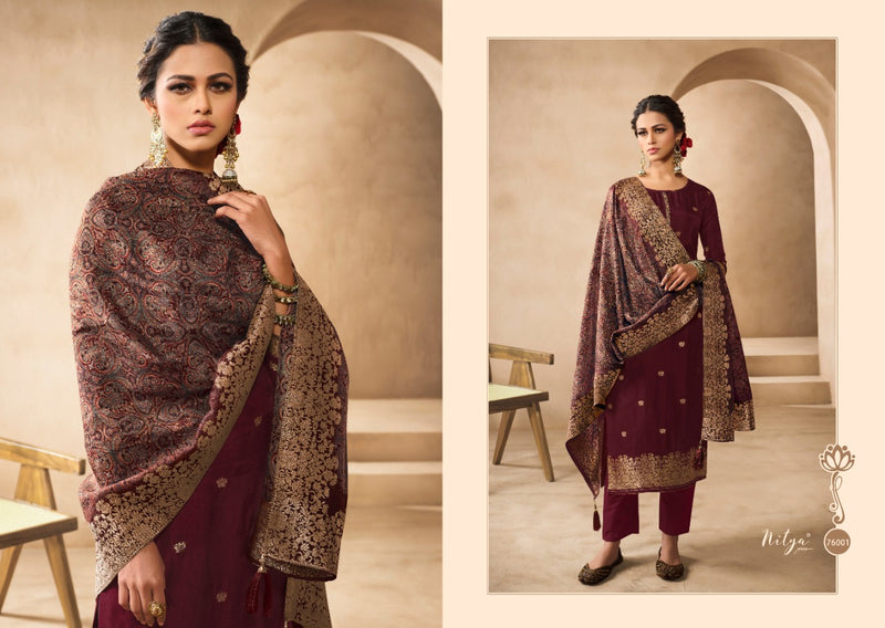 Lt Nitya Vol 176 Dola Jacquard Heavy Designer Wedding Wear Salwar Suits